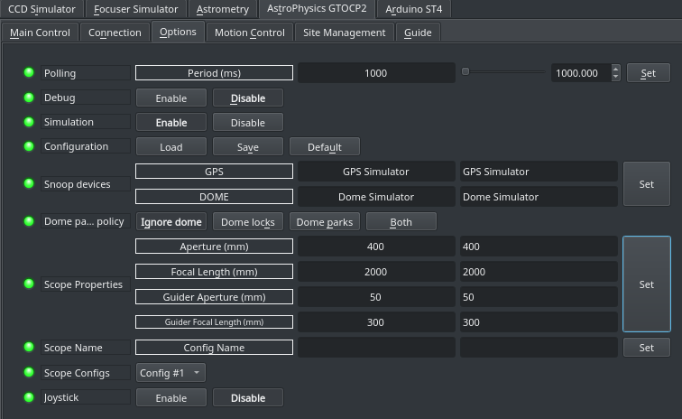 astrophysics options