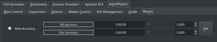 astrophysics mount