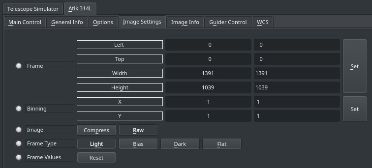 Image Settings