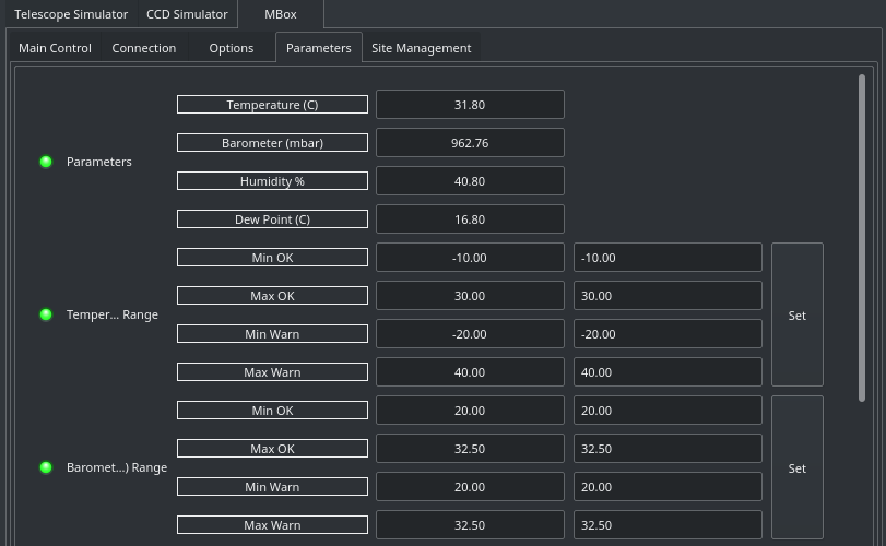 MBox Parameters