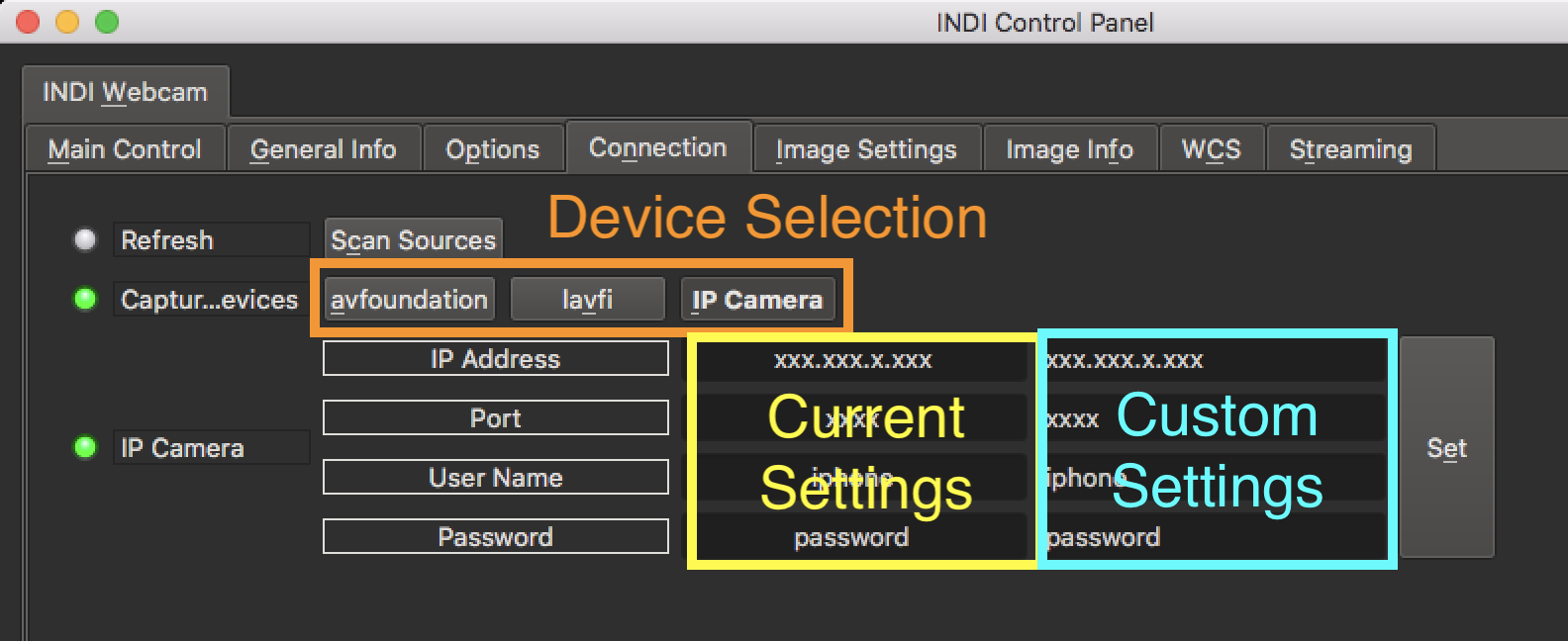 Connection IP Camera