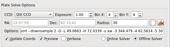 Ekos Alignment Options